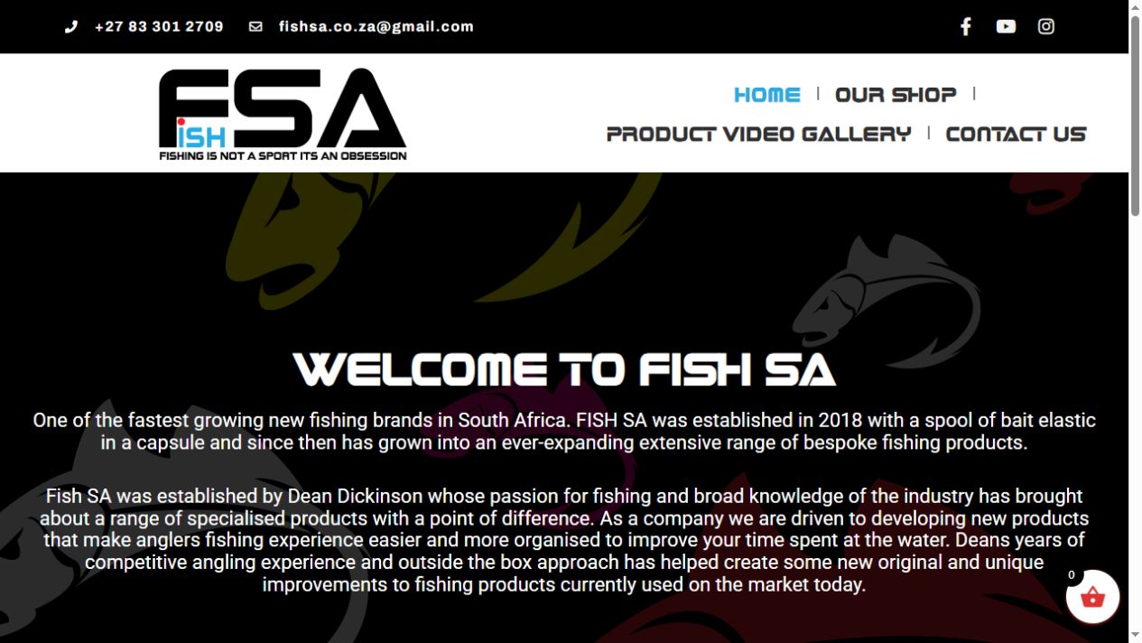 Fish SA website screenshot